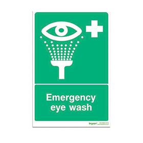 Emergency Eye Wash - 1mm Foamex (200x300)