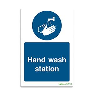 Covid Hand Wash Station - 1mm Rigid PVC (200x300)