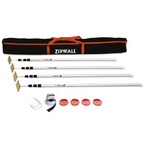 ZipWall® 12 4-Pack – 3,6 m high dust barrier poles
