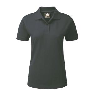 Orn Wren Ladies Premium Poloshirt Black, Large - c/w (TYPE LOGO HERE)