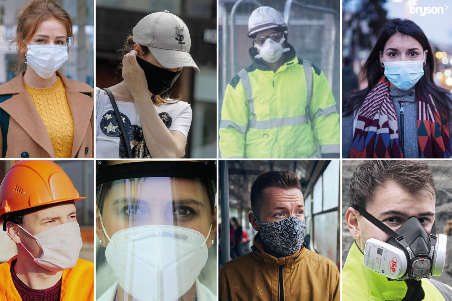 Face coverings, respirators or face masks